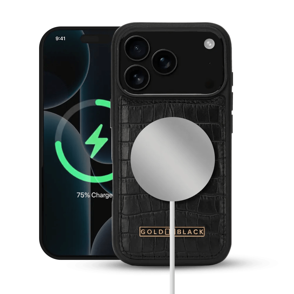 iPhone 17 Pro Lederhülle CrocPrestige - MagSafe kompatibel