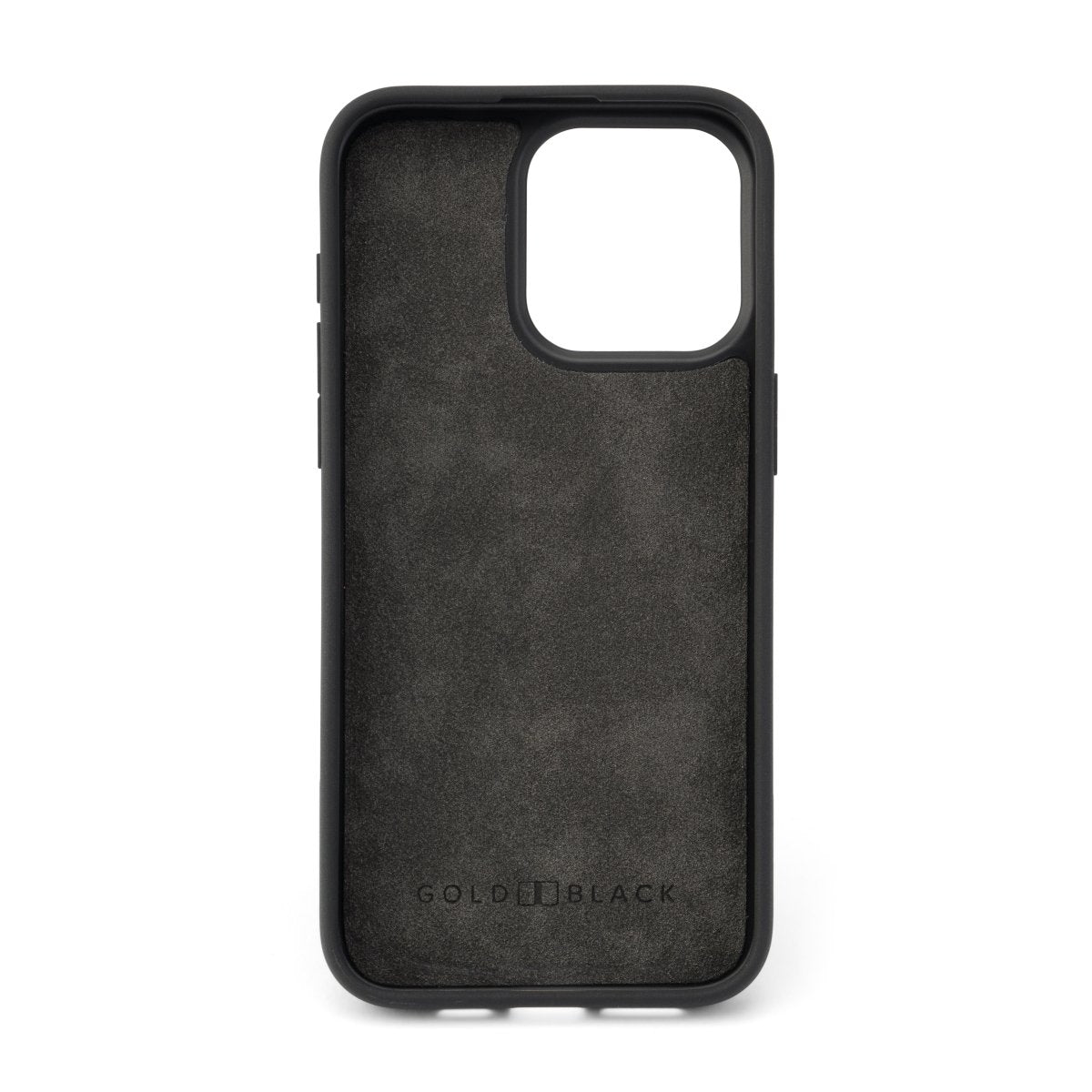iPhone 15 Pro Max Lederhülle CrocPrestige grau mit Fingerschlaufe