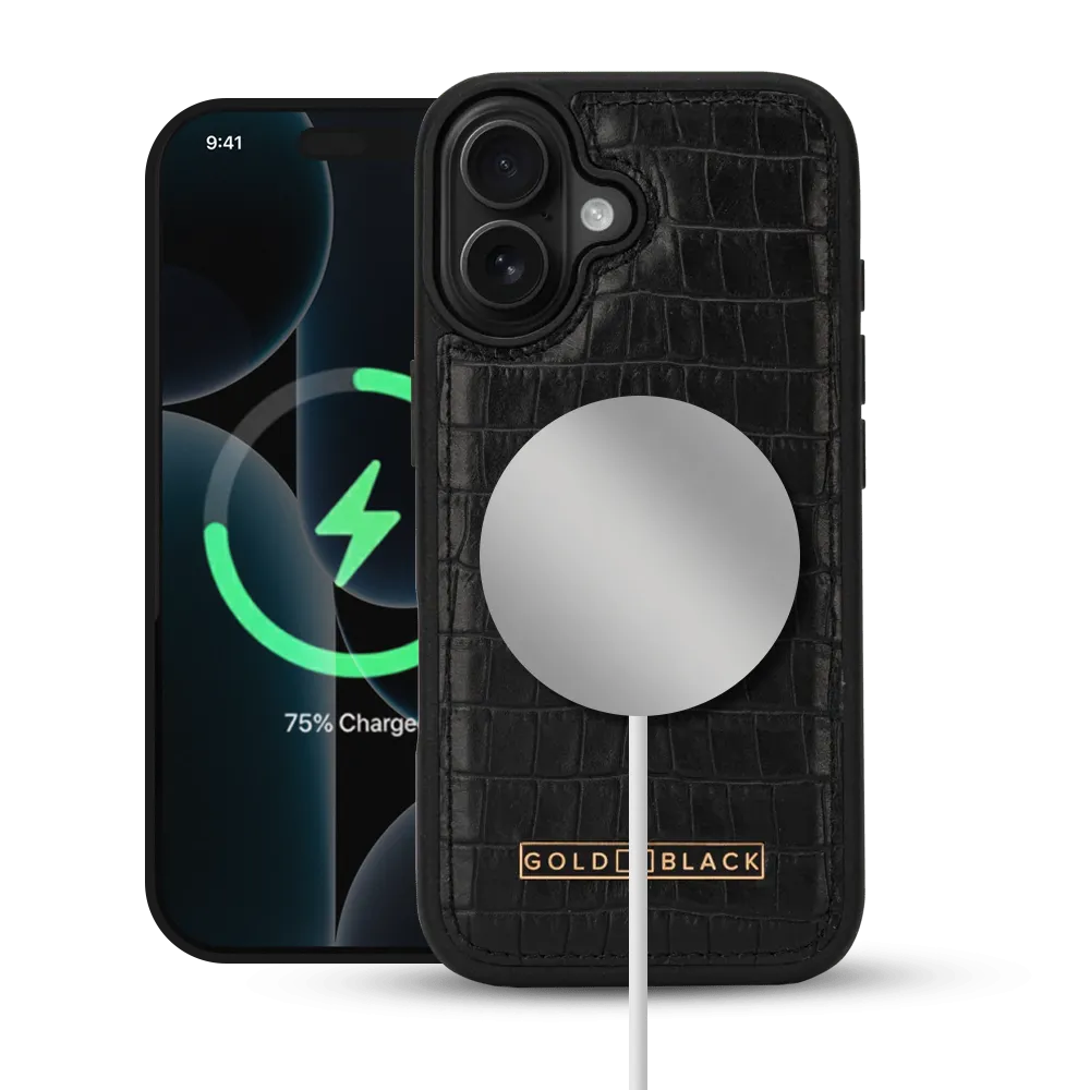 iPhone 17 Lederhülle CrocPrestige - MagSafe kompatibel