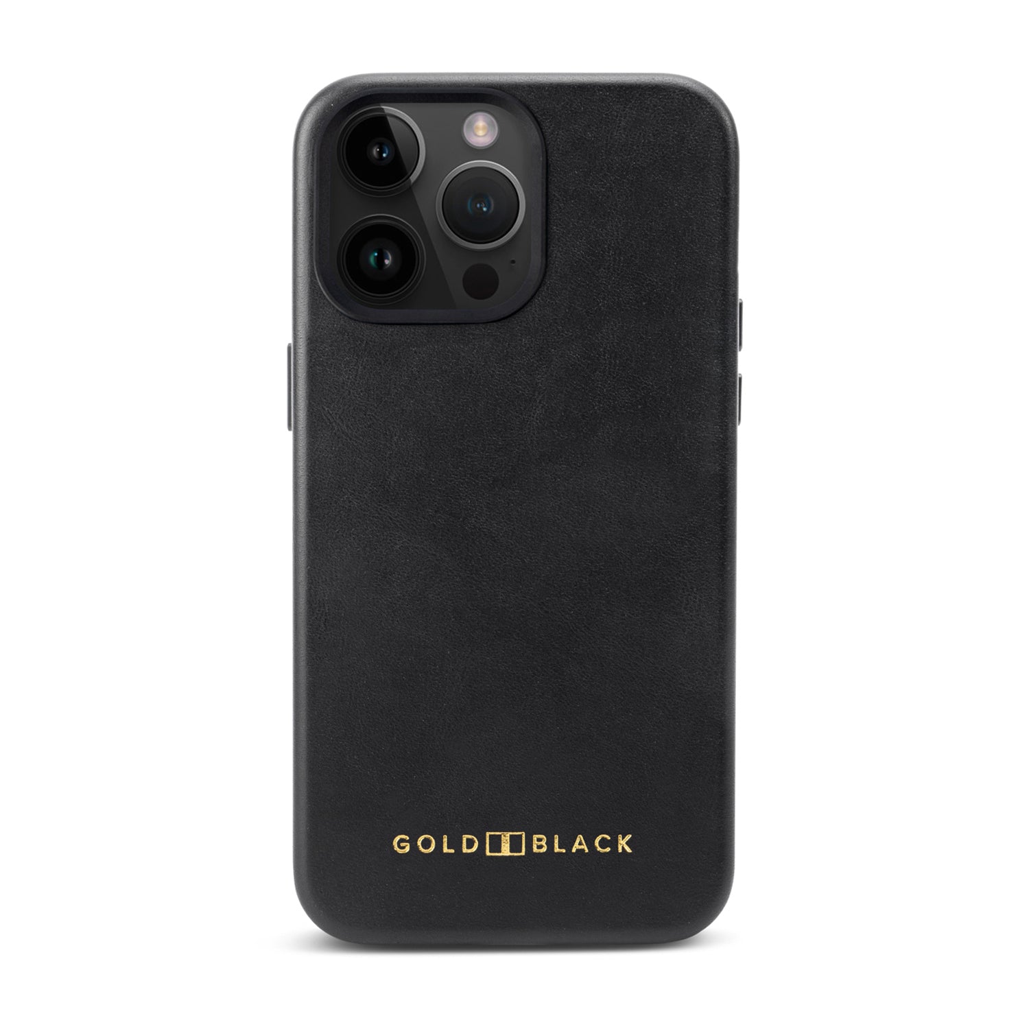 iPhone 15 Pro Max Lederhülle Luxe schwarz mit MagSafe