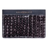 Royal Kartenetui Leder Milano-Design Grau - GOLDBLACKpremium