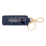 Schlüsselanhänger Leder Milano-Design Blau - GOLDBLACKpremium