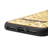 iPHONE 11 PRO LEDERHÜLLE PYTHON GELB - GOLDBLACKpremium