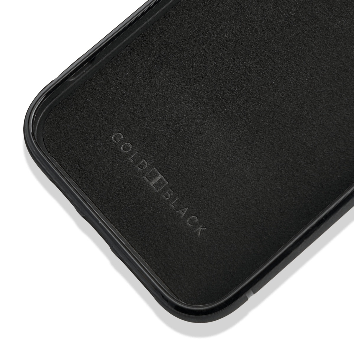 iPhone 13 Pro Max Leder Case mit Fingerschlaufe Kroko-Prägung blau