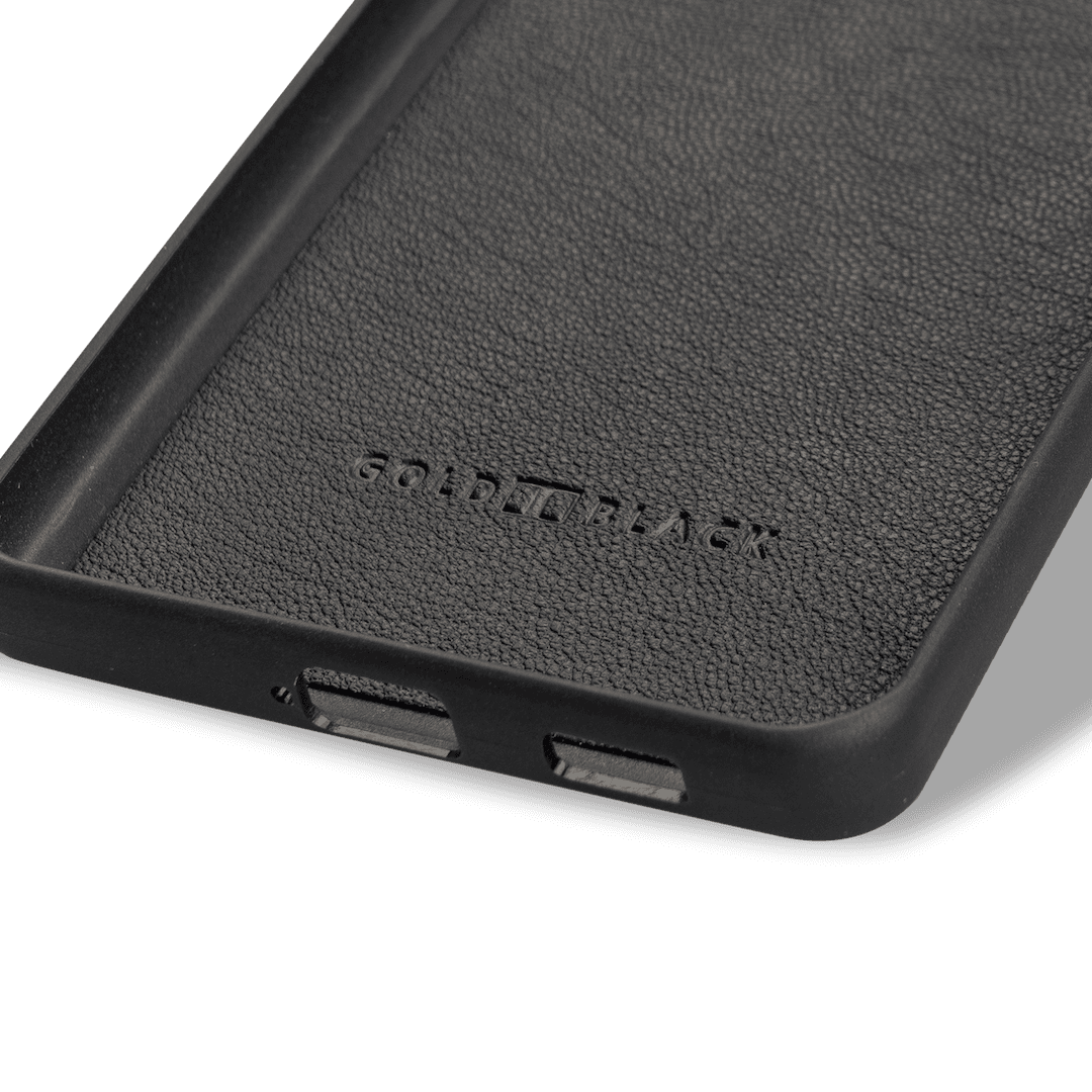 Samsung S21 Lederhülle mit Fingerschlaufe Milano Blau - GOLDBLACKpremium